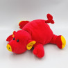 Peluche cochon rouge orange SUPER TOYS