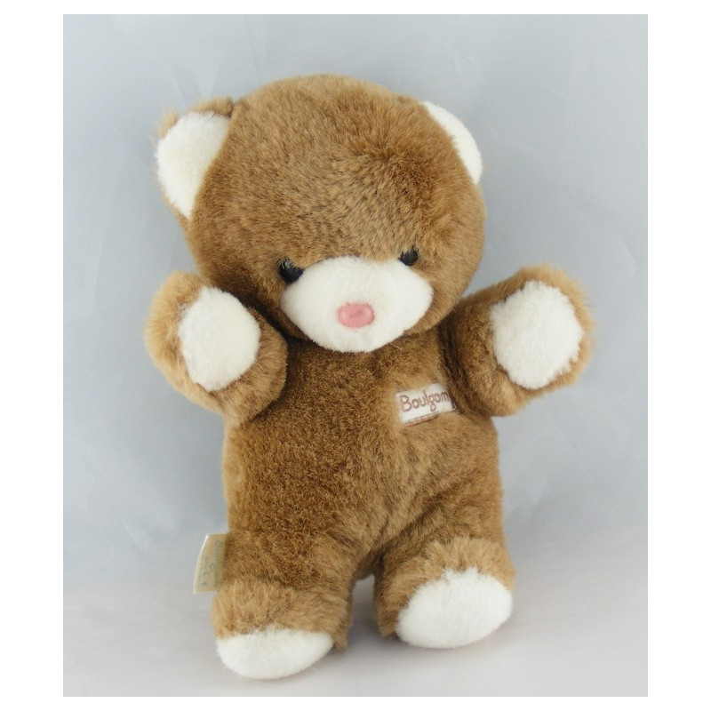 Doudou Peluche ours écru beige BOULGOM 