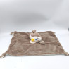 Doudou plat pingouin gris blanc étoiles PETJES WORLD