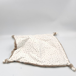 Doudou plat pingouin gris blanc étoiles PETJES WORLD