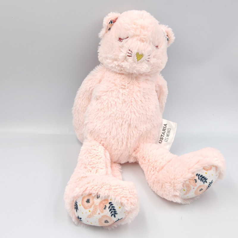 Doudou chat rose OSTARIA LES MINIS