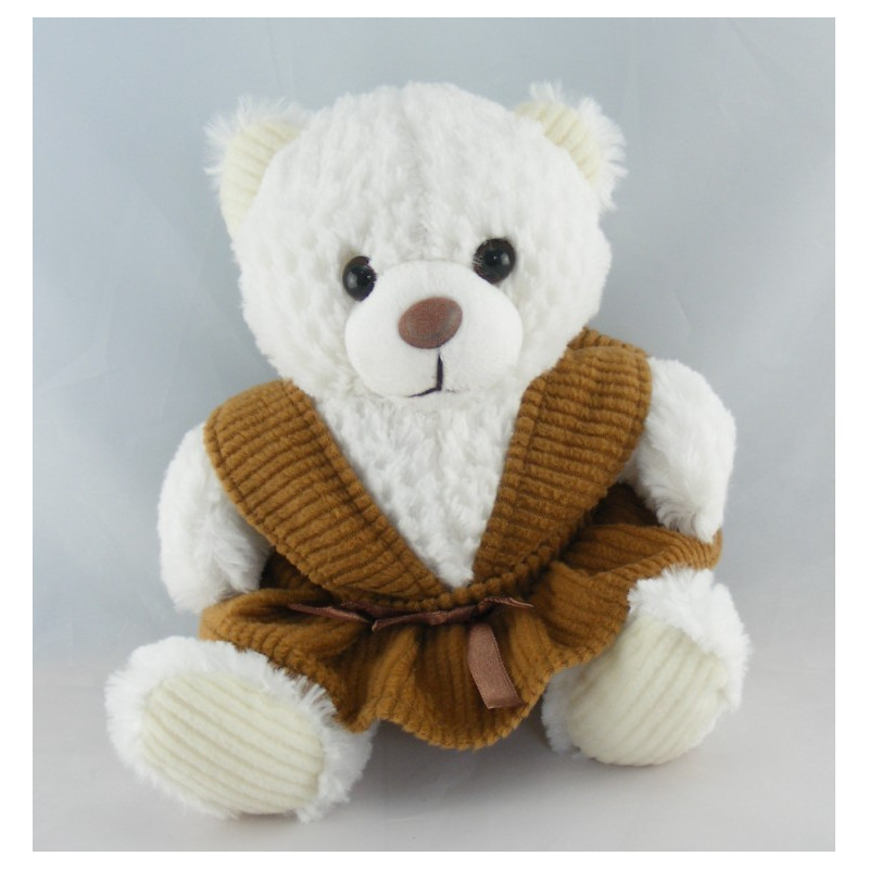 Doudou musical lutin beige blanc MGM