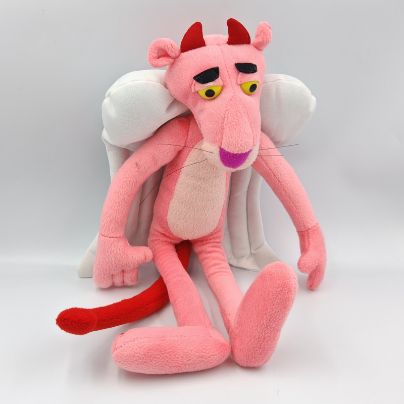 Ancienne peluche la panthére rose Pink Panther ange diable