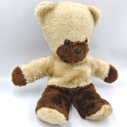 Ancienne peluche ours beige marron BOULGOM