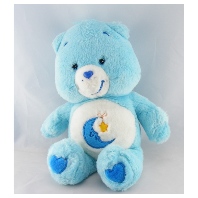 Peluche Bisounours bleu Grosdodo lune étoile CARE BEARS