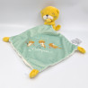 Doudou loutre jaune orange bleu A croquer mouchoir MOTS D'ENFANTS