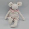 Doudou souris blanche rose Le phare TCO