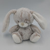 Doudou lapin beige marron blanc tout doux TEX