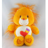 Peluche Bisounours lion orange coeur Toubrave CARE BEARS
