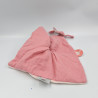 Doudou plat pingouin gris rose Sacha et Pauline NATTOU