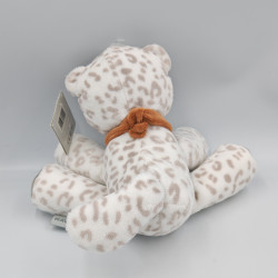 Doudou léopard blanc beige bleu LEA NATTOU