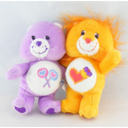 Peluche Bisounours mauve Groscadeau sucettes CARE BEARS 20 cm