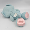 Ancien Doudou chat bleu satin FISHER PRICE