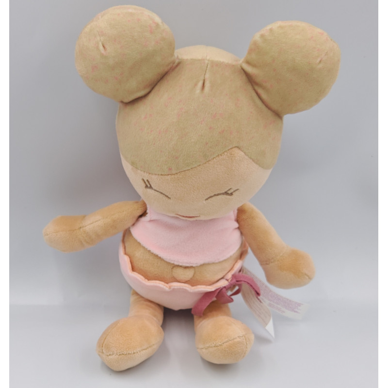Doudou poupée beige rose Lulla Baby