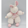 Doudou Lapin blanc rose Moulin Roty