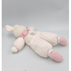 Doudou Lapin blanc rose Moulin Roty
