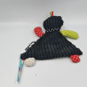 Doudou plat chat noir BABY DEGLINGOS