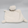 Doudou plat ours blanc bandanas gris beige KIABI SIMBA TOYS