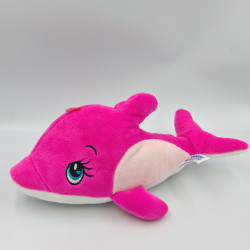 Doudou peluche dauphin rose SANDY