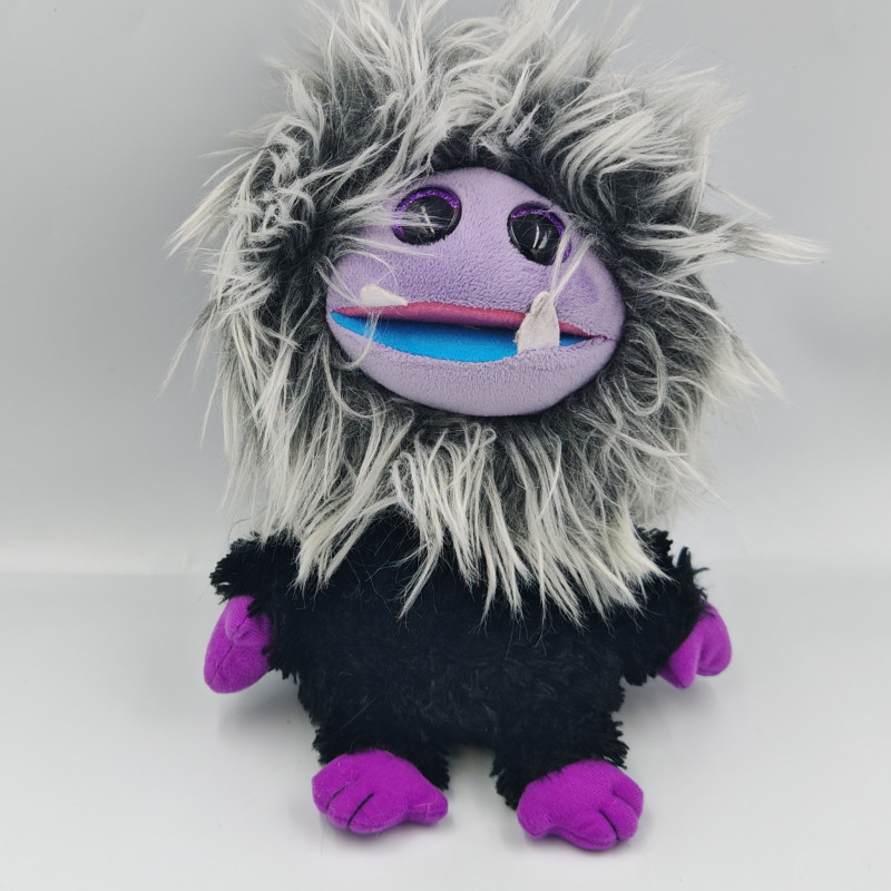 Peluche monstre violet noir Frizzys Jips TY