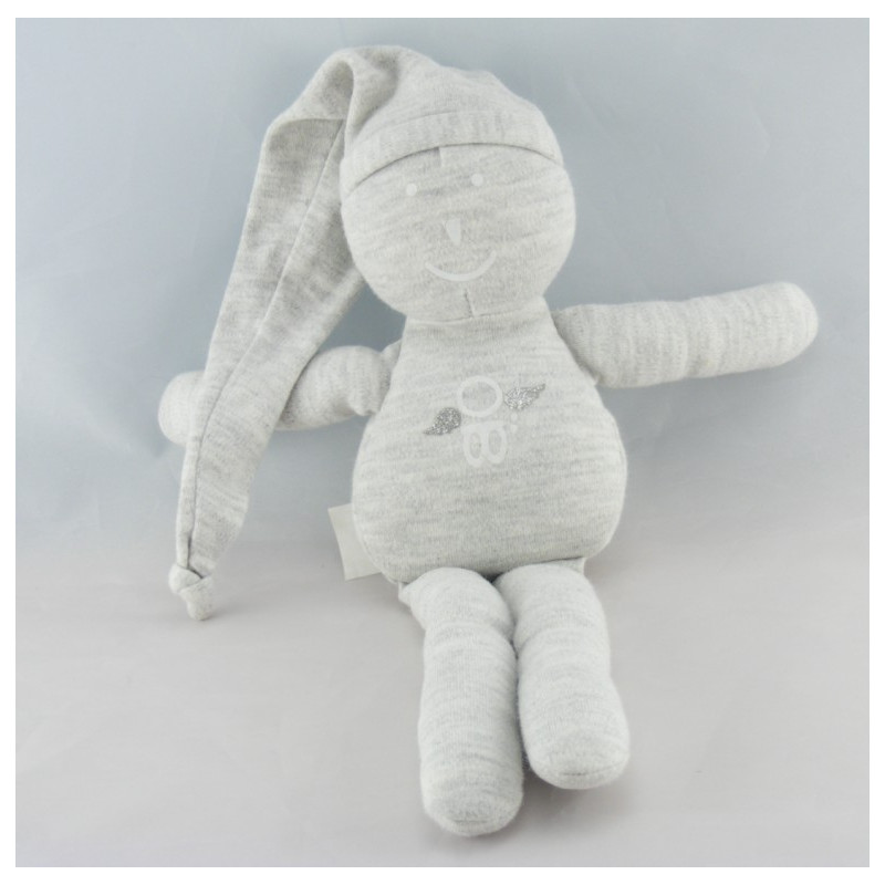 Doudou lutin rose bonnet OBAIBI