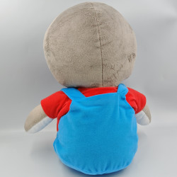 Grand Doudou Tchoupi salopette bleu rouge JEMINI