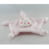 Doudou plat rose vert lapin carotte SIPLEC