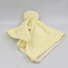 Doudou plat ours jaune blanc J'aime Maman et Papa FRUIT DE MA PASSION
