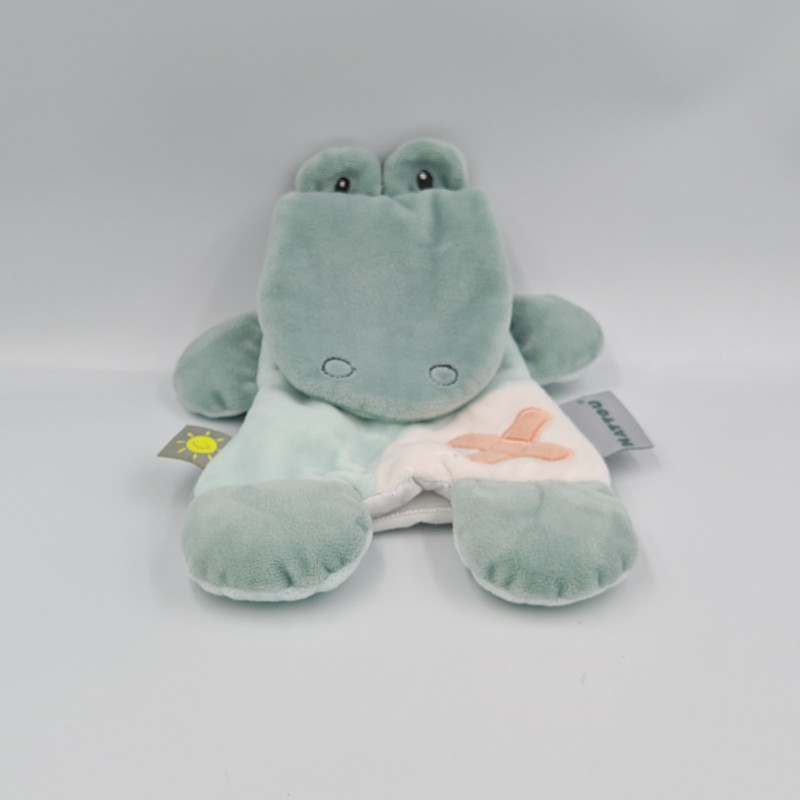 Doudou micro ondable plat crocodile NATTOU