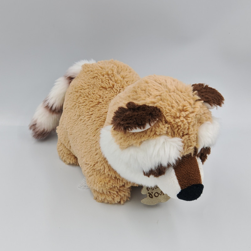 Doudou raton laveur beige marron HISTOIRE D'OURS