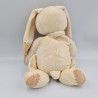 Doudou lapin écru beige avec écharpe NICOTOY