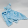 Doudou plat couverture souris bleu blanc