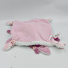 Doudou et compagnie plat Cerise le lapin blanc rose prune