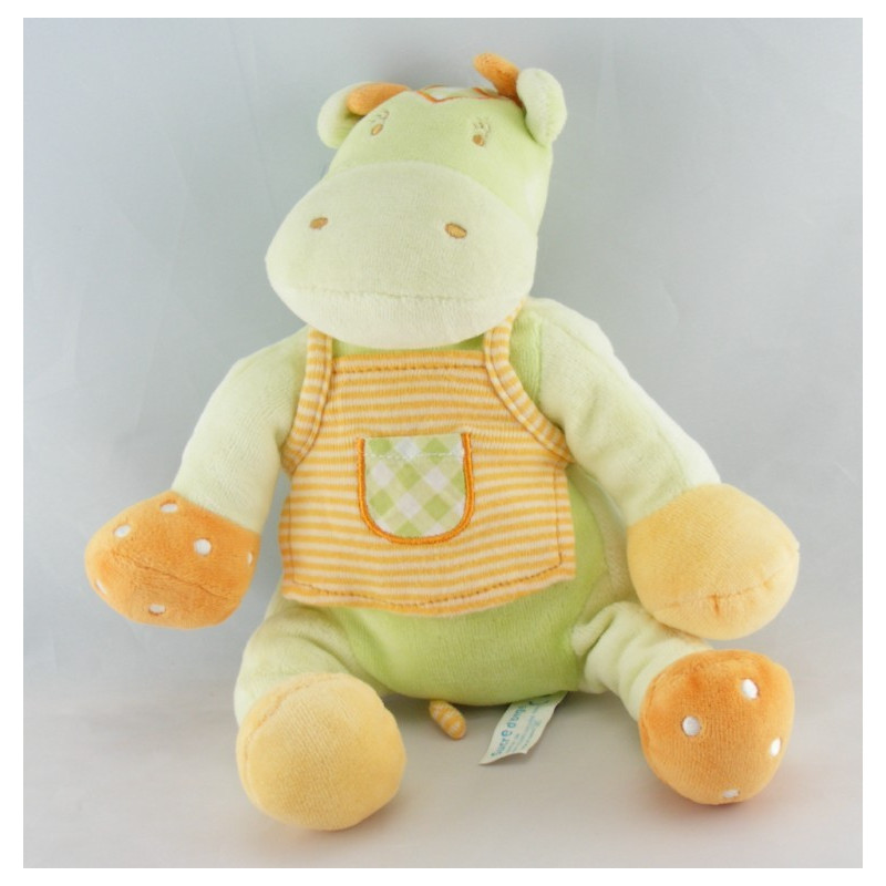 Doudou vache verte SUCRE D'ORGE