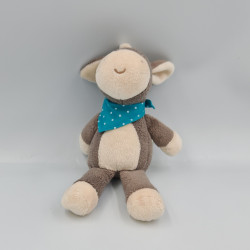 Doudou ane cheval marron blanc bleu DIPPITY AURORA