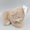 Doudou ours beige bleu blanc étoiles INTERBABY
