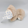 Doudou ours beige bleu blanc étoiles INTERBABY