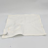 Doudou plat carré blanc mouchoir ours BERLINGOT