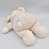 Doudou souris blanche rayé rose BEBE JACADI