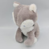Doudou chat renard gris blanc IDEAL PROMOTION SERGENT MAJOR