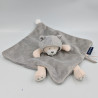 Doudou plat ours gris CANDIDE