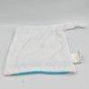 Doudou plat carré blanc poussin BABY CALIN