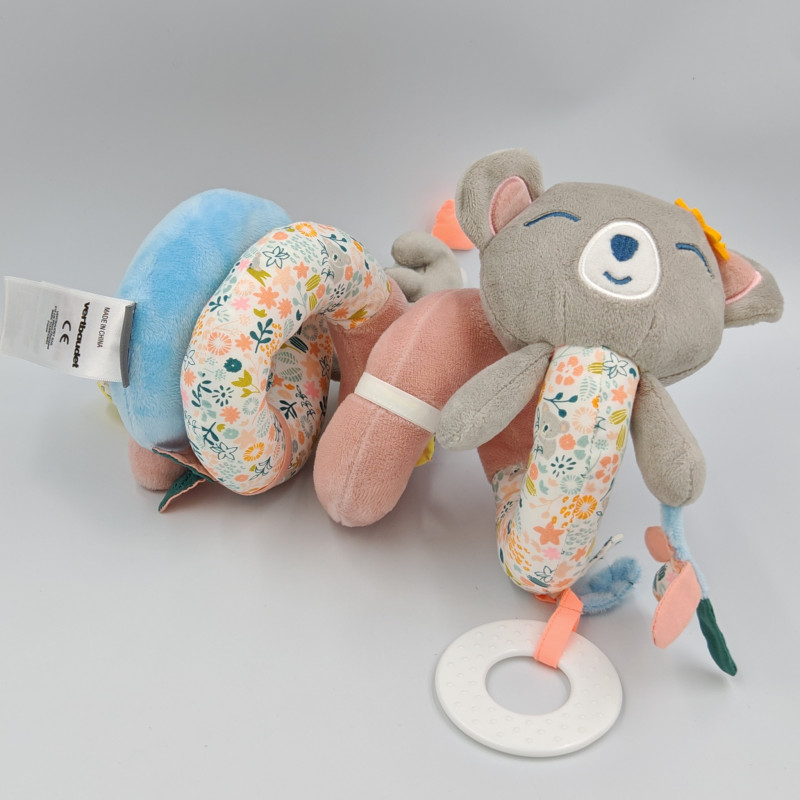 Spirale d'activités doudou koala rose gris bleu VERTBAUDET