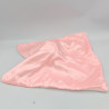 Doudou plat flamand rose blanc satin SOFT TOUCH