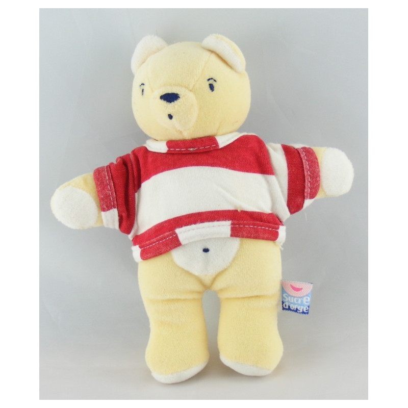 Doudou ours jaune SUCRE D'ORGE