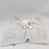 Doudou plat ours gris blanc KIDS PREFERRED