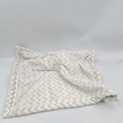 Doudou plat ours gris blanc KIDS PREFERRED