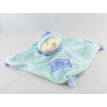 Doudou plat grenouille bleu vert CP INTERNATIONAL