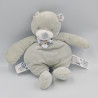 Doudou ours gris vélo BOUTCHOU BOUT'CHOU