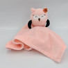 Doudou plat chouette rose ORSOLINO